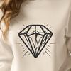 Artistic Diamond In SVG & PNG