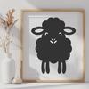 Artistic Sheep In SVG