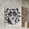 Unique Welsh Corgi - Laser DXF