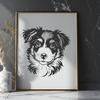 Stunning Puppy Digital Drawing