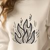 Beautiful Fire - Laser Engraver SVG