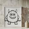 Cute Monster In SVG Free Commercial Use Download