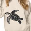 Free Vector Graphic of a Lovely Sea Creature A detailed illustration of a sea turtle in full body pose, suitable for commercial or personal use as vector art.