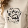 Shih Tzu Drawing In PNG & SVG - Free Digital Download