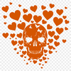 Beautiful Skull In SVG - For Free Download, Commercial Use