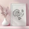 Beautiful Turkey In SVG Format - Free Download