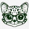 Beautiful Big Cat Artwork - Free SVG Download