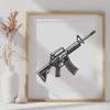 Free Unique Gun Digital Artwork PDF - Commercial Use