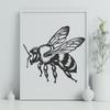 Free Flying Bee Clip Art