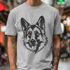 Beautiful German Shepherd - SVG Format