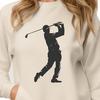 Golfer Digital Drawing In SVG, PNG, PDF And DXF File Formats