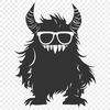 Stunning Monster In SVG, PNG, PDF And DXF File Formats - Free