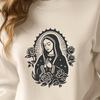 Ornate Virgin Mary In DXF - Free Download