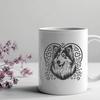 Ornate Shetland Sheepdog - Laser Engraver SVG