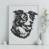 Beautiful Australian Shepherd - Sublimation SVG