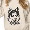 Floral Husky In PDF And PNG