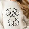 Poodle Stencil In SVG, PNG, PDF And DXF Formats