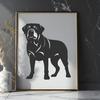 Creative Standing Rottweiler In DXF - Commercial Use