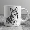 Stunning Sitting Welsh Corgi Digital Art