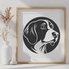 Artistic Beagle In SVG & PNG