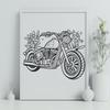 Beautiful Motorbike In SVG, PNG, PDF And DXF File Formats - Free