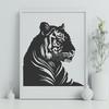 Beautiful Tiger In SVG - Free Digital Download