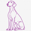 Unique Weimaraner Illustration - Free PNG