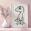 Beautiful Dino In SVG - Free Digital Download