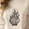 Fire Printable Image In DXF File Format For Free Download