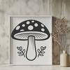 Stunning Mushroom - Laser Engraver DXF