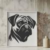 Unique Pug Printable Image - Free SVG Download