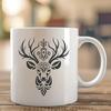 SVG Deer Illustration for Design Projects A detailed, high-resolution SVG image of a deer for design projects.