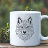 Beautiful Husky Illustration In DXF For Free Download