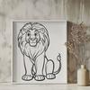 Sitting Big Cat Clipart - Free SVG