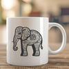 A digital illustration of an elephant in vector format, suitable for various design projects.