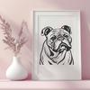 Beautiful Bulldog - Procreate PNG