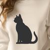 Free Sitting Cat Vector Drawing - DXF