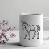 Artistic Horse In DXF Free Commercial Use Download