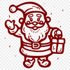 Standing Santa SVG