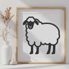 Beautiful Sheep - Laser SVG