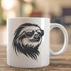 Creative Sloth Vector Illustration