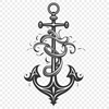 Unique Anchor Printable Image DXF - Free Download