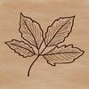 Green Leaf Silhouette Vector Design A stylized illustration of a single green leaf with veins, suitable for vector design projects.