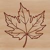 Free Nature Vector Art Design A detailed illustration of a leaf in vector format, suitable for cutting machines like Cricut and laser cutters.