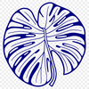 A high-quality digital illustration of a Monstera leaf, suitable for various design projects.