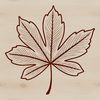 A stylized illustration of a single leaf, suitable for vector design projects in applications like Illustrator or Procreate.
