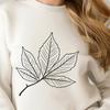 Geometric Greenery Illustration A green leaf design made up of geometric shapes and lines suitable for graphic design projects.