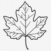 Stylized Leaf Graphic A stylized digital leaf graphic, suitable for various design projects.