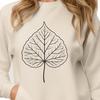 An illustrative leaf design created in vector format using SVG.