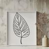 Nature-Inspired Vector Artwork A high-quality digital representation of a single leaf, suitable for various graphic design applications.